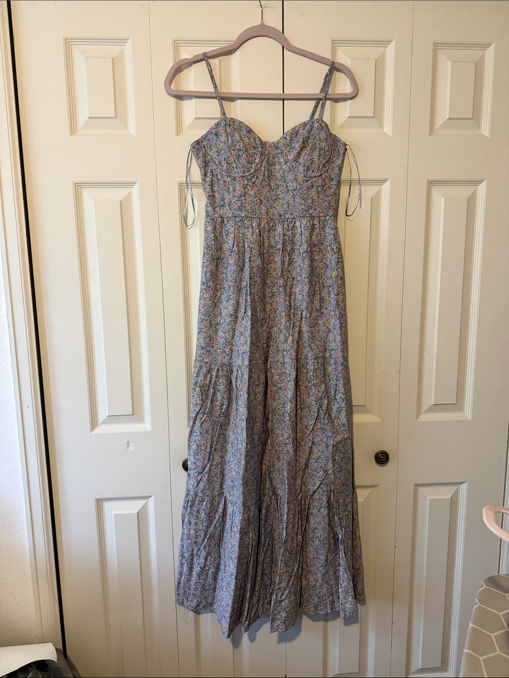 Altar'd State Blue Floral Smocked Sundress